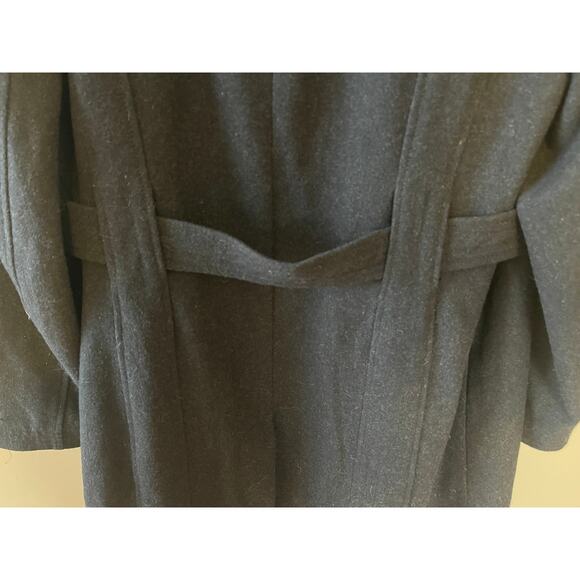 Jones New York Women's Black Midi Wool Blend Peacoat - Picture 5 of 5